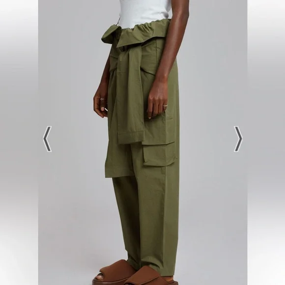The Frankie Shop Conan Cargo Pants Army Green Size XS/S - Picture 5 of 12